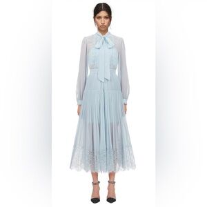 Self portrait blue dress